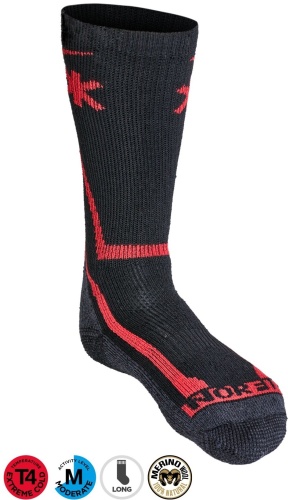Носки NORFIN 1 пара черный, красный 45-47