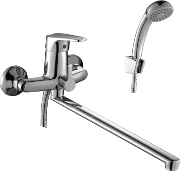 Смеситель для ванны Rossinka Silvermix D40-32, нержавеющая сталь, цвет хром