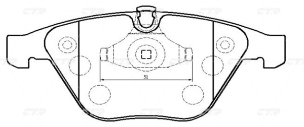 Колодки CTR передние GK0009 4 шт