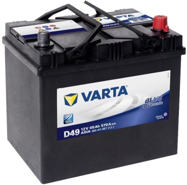 VARTA Blue Dynamic D49 6CT-65Ah -/+