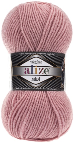 Моток Alize Superlana Midi 161 пудра 170 м 100 г
