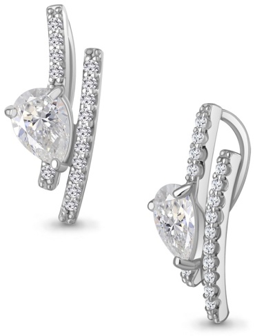 Подвеска AQUAMARINE 24586А вес 1.08 г серебро, фианит