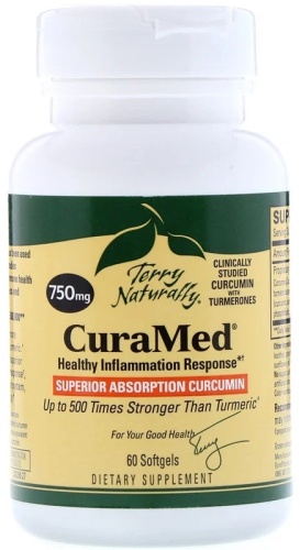 Terry Naturally CuraMed 750 мг капсулы 60 шт