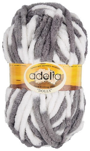 Моток Adelia DOLLY15 бело-серый 40 м 100 г