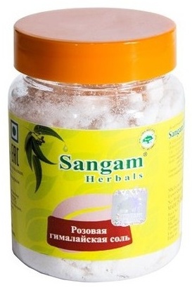 Sangam Herbals каменная соль гималайская помол мелкий 120 г