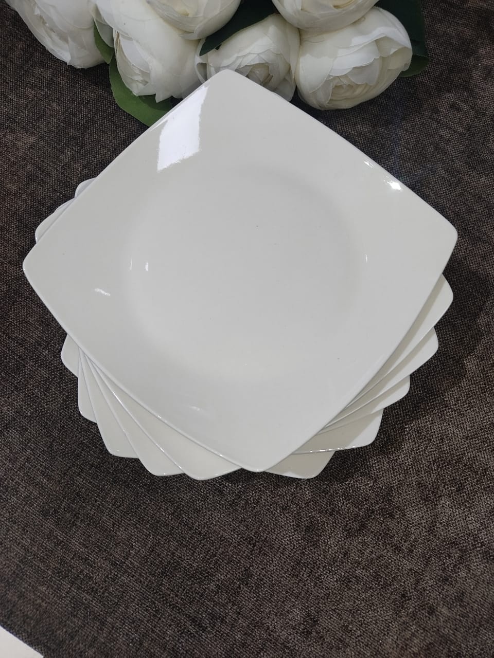 Набор тарелок 15x15 см, 6 шт, фарфор