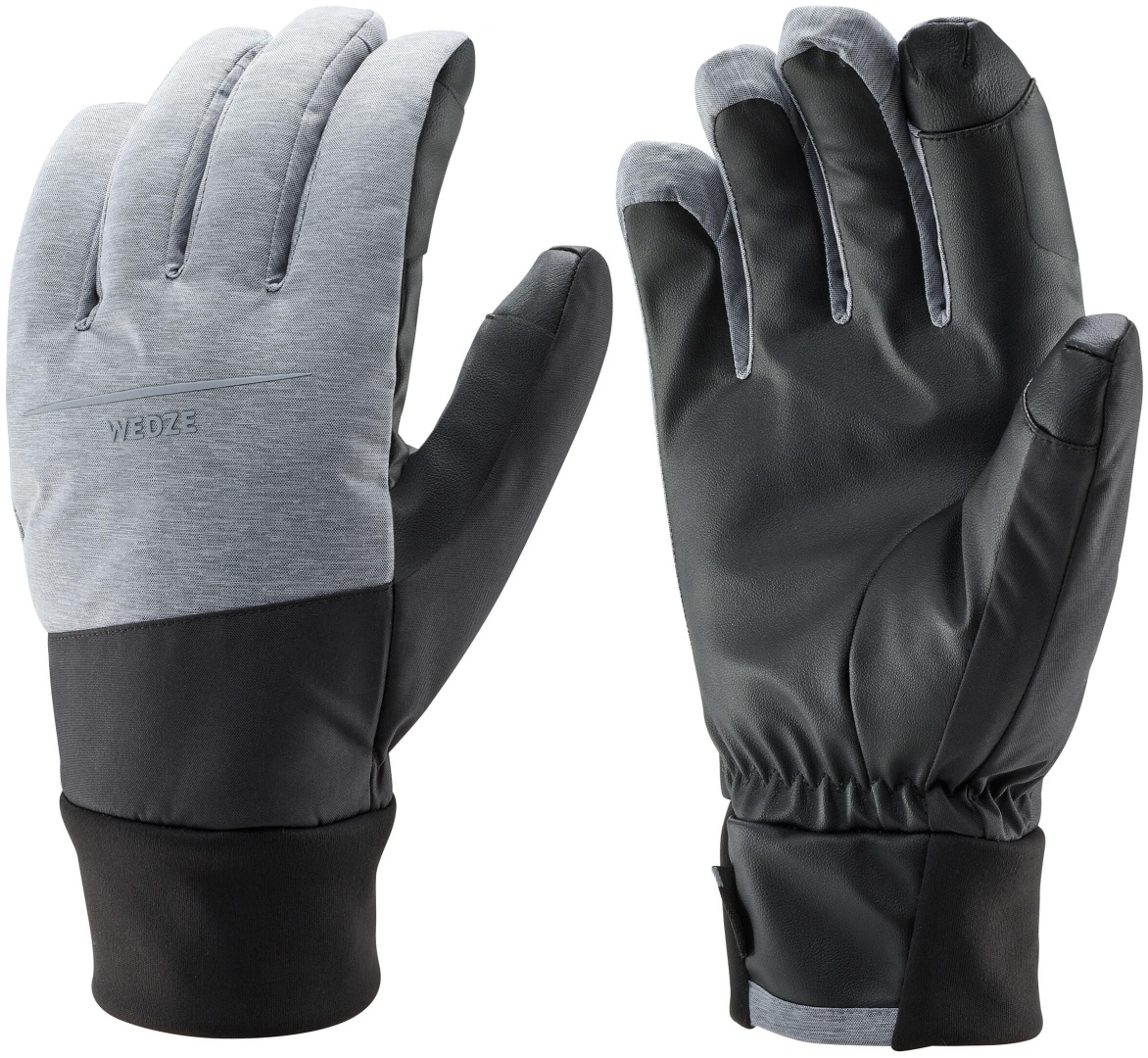Перчатки Decathlon размер 8, 8.5 черный, серый