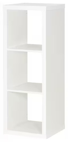 КАЛЛАКС Стеллаж, белый, 42x112 см