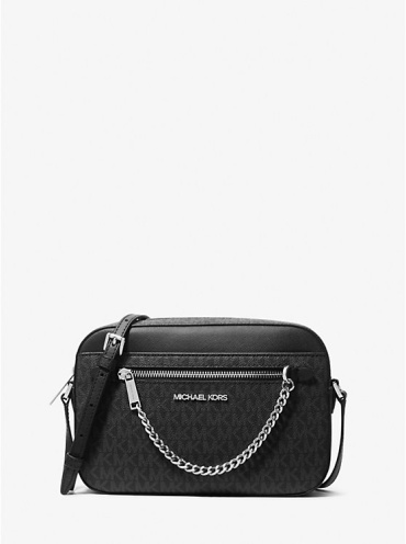 Сумка кросс-боди Michael Kors полиэстер, канвас черный