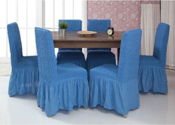 Ayat Textile чехол для стула 102232610 синий 50x60x50 см