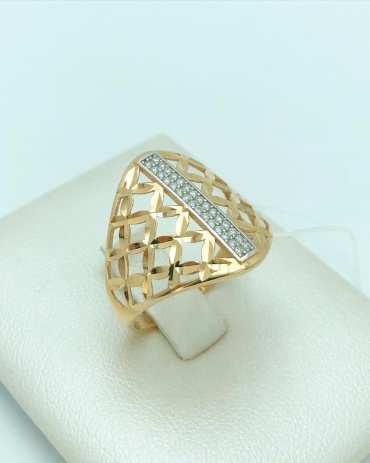 GOLD TRADE 11111-474 размер 19.5 вес 2.2 г золото, фианит
