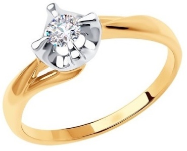 LUXOR JEWELRY LUXOR 018676_16_1.81 размер 16 вес 1.81 г золото, фианит