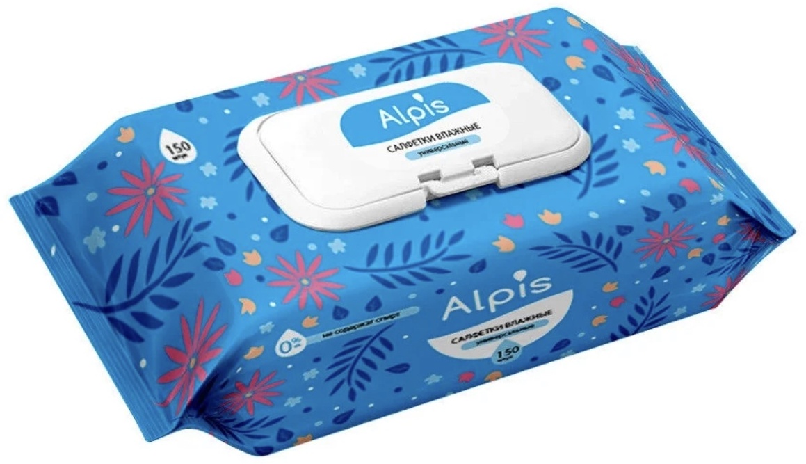 Влажные салфетки Alpis Универсальные 150 шт