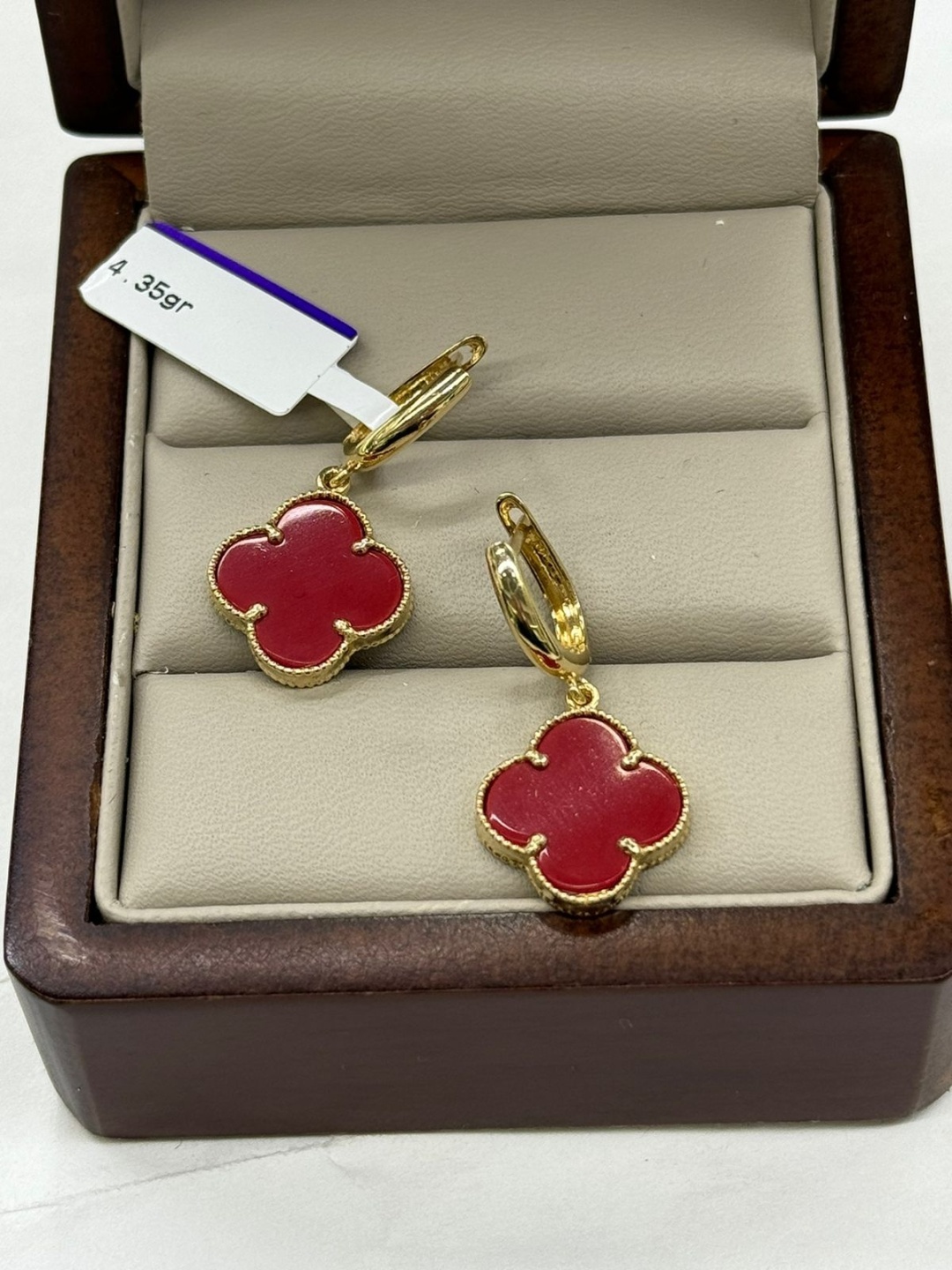 Серьги Sandu gold 874511 вес 4.35 г золото, эмаль