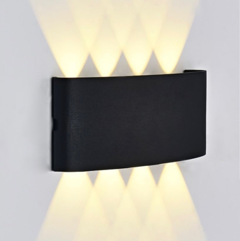Бра настенный, накладной LED, черный, белый