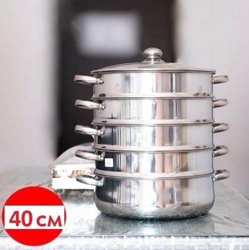 Мантоварка 9 л, Maojian сталь, количество ярусов: 5