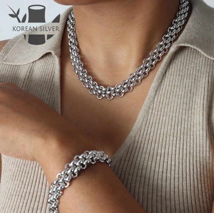 KOREAN SILVER нержавеющая сталь, без вставок