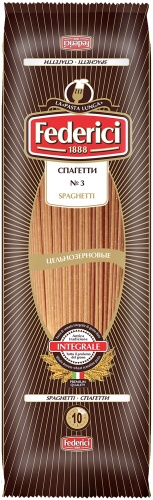 Federici спагетти цельнозерновые №3 400 г