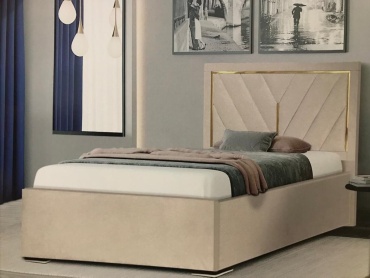 Кровать Elegant 259991 односпальная, 90x200 см (без матраса, без подъёмного механизма) бежевый