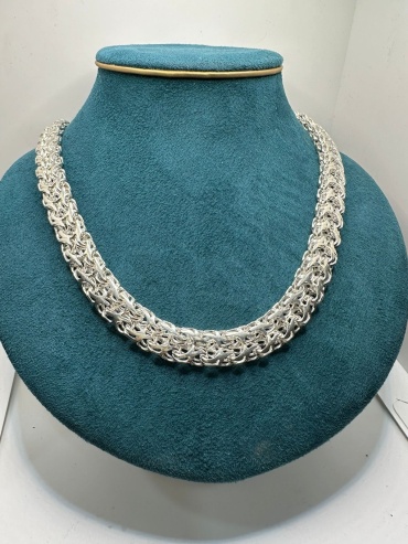 GOLD ZAMIRA Gold0293 длина 60 см, вес 100 г серебро, плетение рамзес