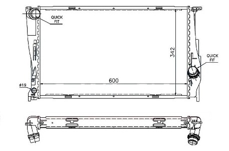 SAT радиатор основной BW0003-05