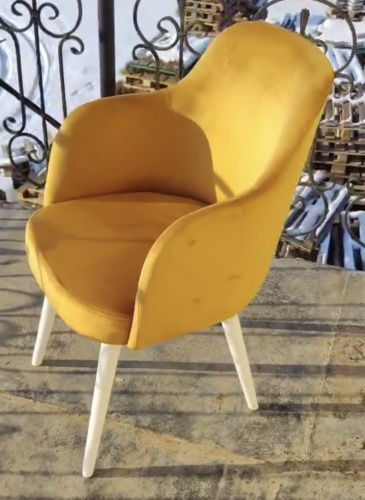 Стул NED Y8388, 85x50x50 см, желтый