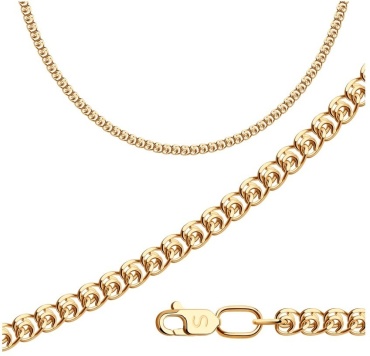 LUXOR JEWELRY 582050502 длина 55 см, вес 3.56 г золото, плетение лав