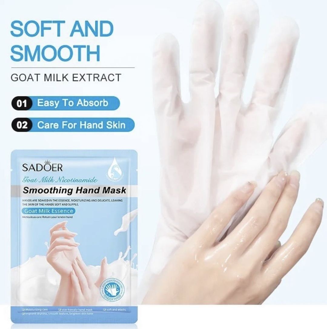 SADOER перчатки для рук Goat Milk Nicotinamide 1 пара 10 мл