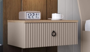 Тумба Askona Zima, 53x22x36 см, серый