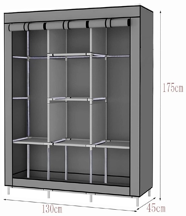 Гардеробная система для одежды STORAGE SYSTEMS тестиль, 130x45x175 см