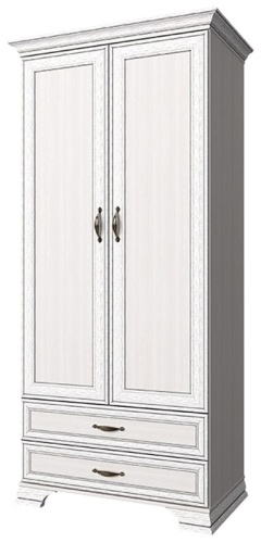 Распашной шкаф PROMATRAS Тиффани 2DG2S, 99x212х62 см, кремовый