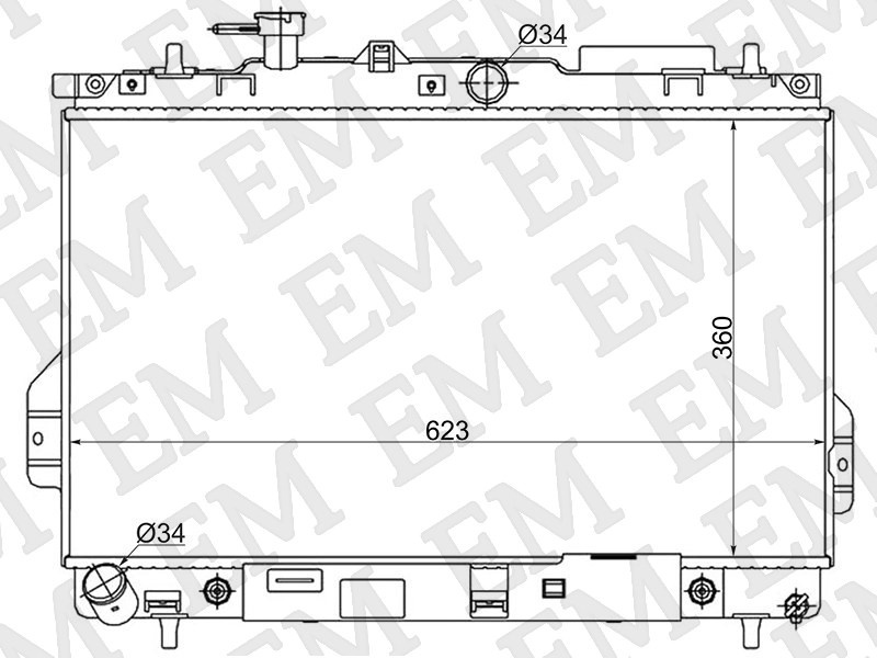SAT радиатор основной HY0010
