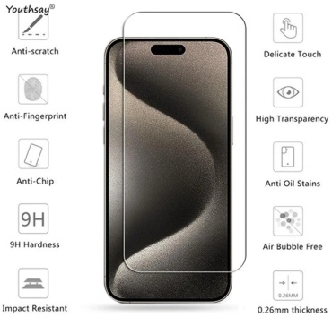 Стекло для Apple Iphone 16 Plus черный