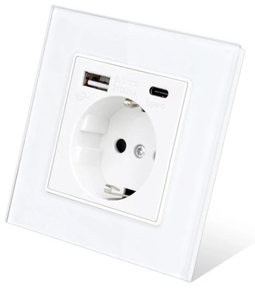 Розетка USB Esooli 20004000399, белый