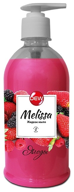 Жидкое мыло туалетное Only DEW MELISSA жидкое крем-мыло "Ягоды" 500 мл