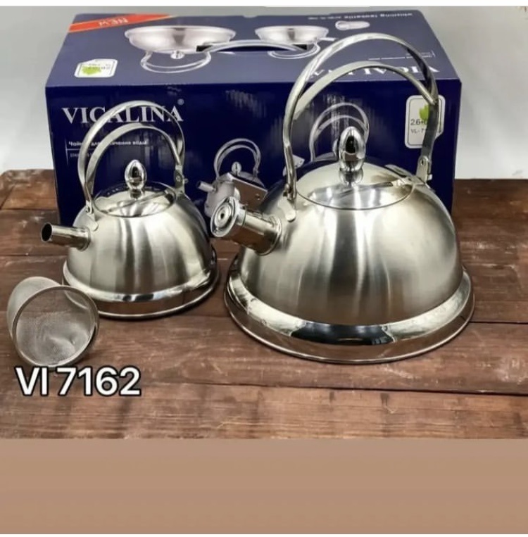 Vicalina чайник VL-7162 2.6 л, металл