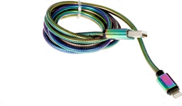 Кабель DEXP USB 2.0 (M), Lightning, 1.5 м, фиолетовый