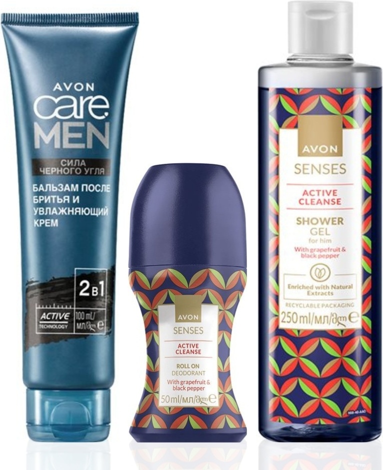 Avon Active Cleance набор для тела для мужчин