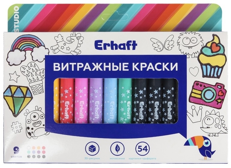 Витражная роспись Erhaft краски DY04509