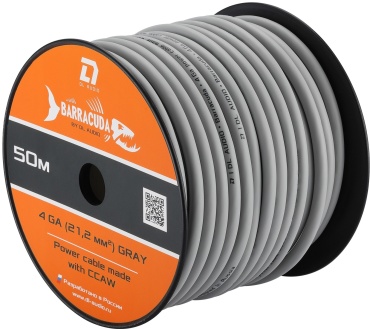 Кабель силовой DL AUDIO Barracuda Power Cable 4 Ga Gray 50м.