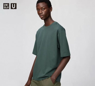 Футболка Uniqlo темно-зеленый