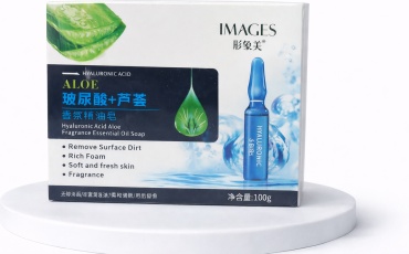 Кусковое мыло туалетное Мыло IMAGES Aloe Hyaluronic Acid увлажняющее свежий, травяно-цветочный 1 шт