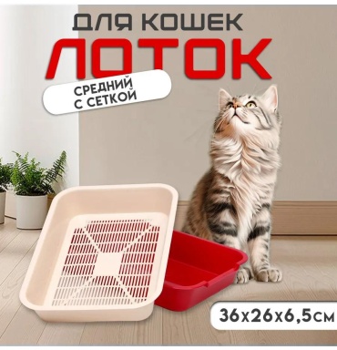 Лоток с решеткой красный