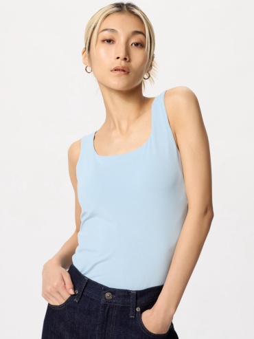 Майка Uniqlo голубой
