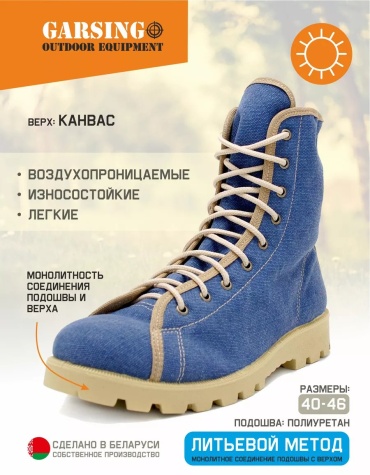 Треккинговые ботинки синий
