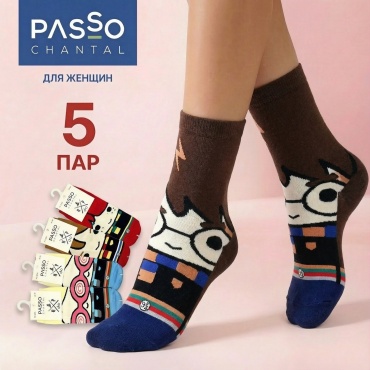 Носки Passo chantal 5 пар мультиколор 35-39