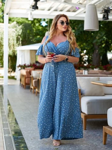 Комбинезон с брюками WoW Fashion голубой