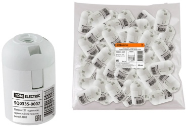 TDM ELECTRIC патрон E27 SQ0335-0007, пластик