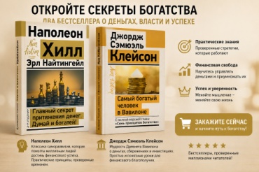 Хилл Н., Найтингейл Э., Клейсон Дж.: Главный секрет притяжения денег. Думай и богатей! / Самый богатый человек в Вавилоне