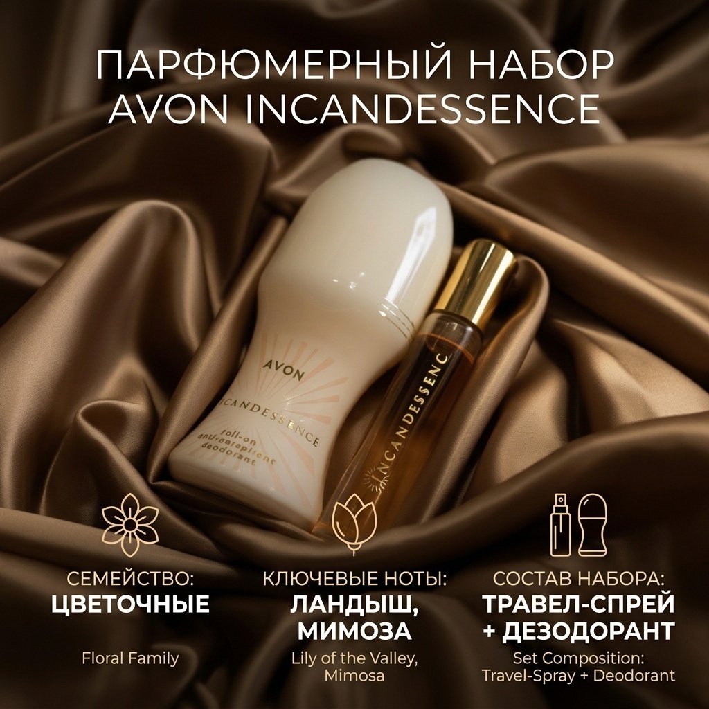 Avon Incandessence парфюмированный набор для женщин 60 мл парфюмерный набор 60 мл, для женщин